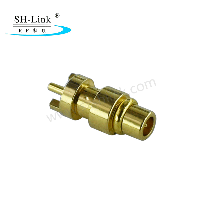 RF coaxial MMCX male connector，gold plating